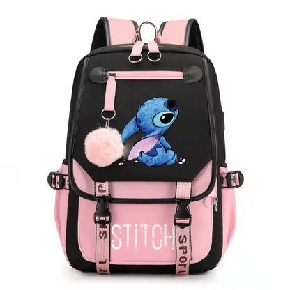 Disney Stitch Mochila Feminina Backpack