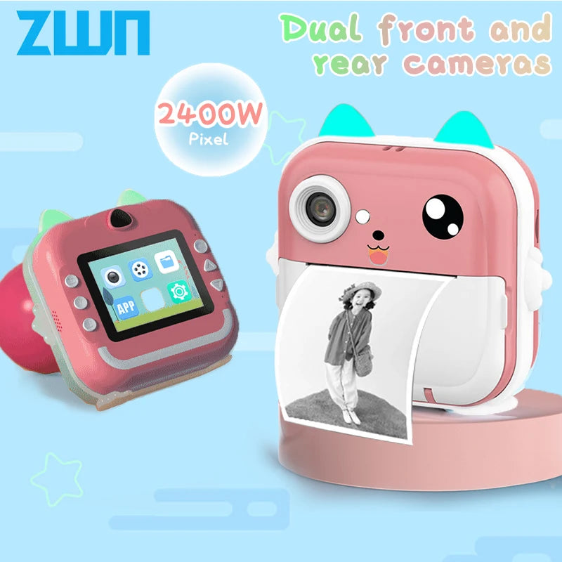 Instant Print Camera for Kids